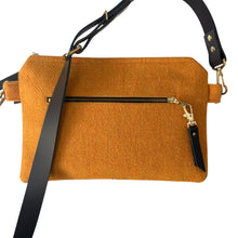 Load image into Gallery viewer, Silkscreen Printed Harris Tweed Messenger Bag