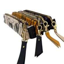 Load image into Gallery viewer, Poppy Silkscreen Printed Harris Tweed Pouch