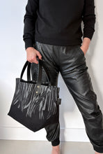 Load image into Gallery viewer, Mae Silkscreen Printed Harris Tweed Tote Bag