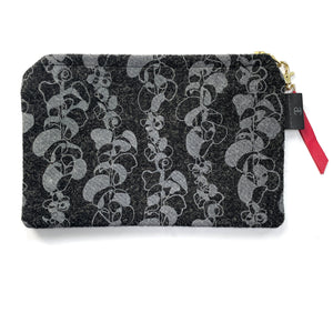 Amelia Silkscreen Printed Harris Tweed Pouch